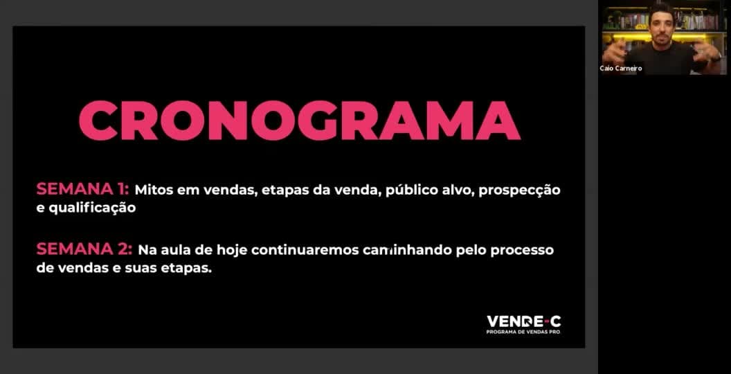 Vende C - Programa de Vendas Pro - Flávio Augusto e Caio Carneiro