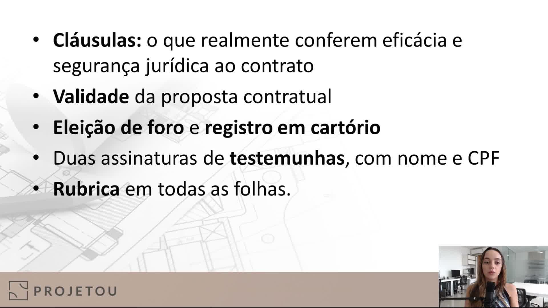 Elaboração de Contrato de Prestação de Serviços Para Arquitetos - Projetou