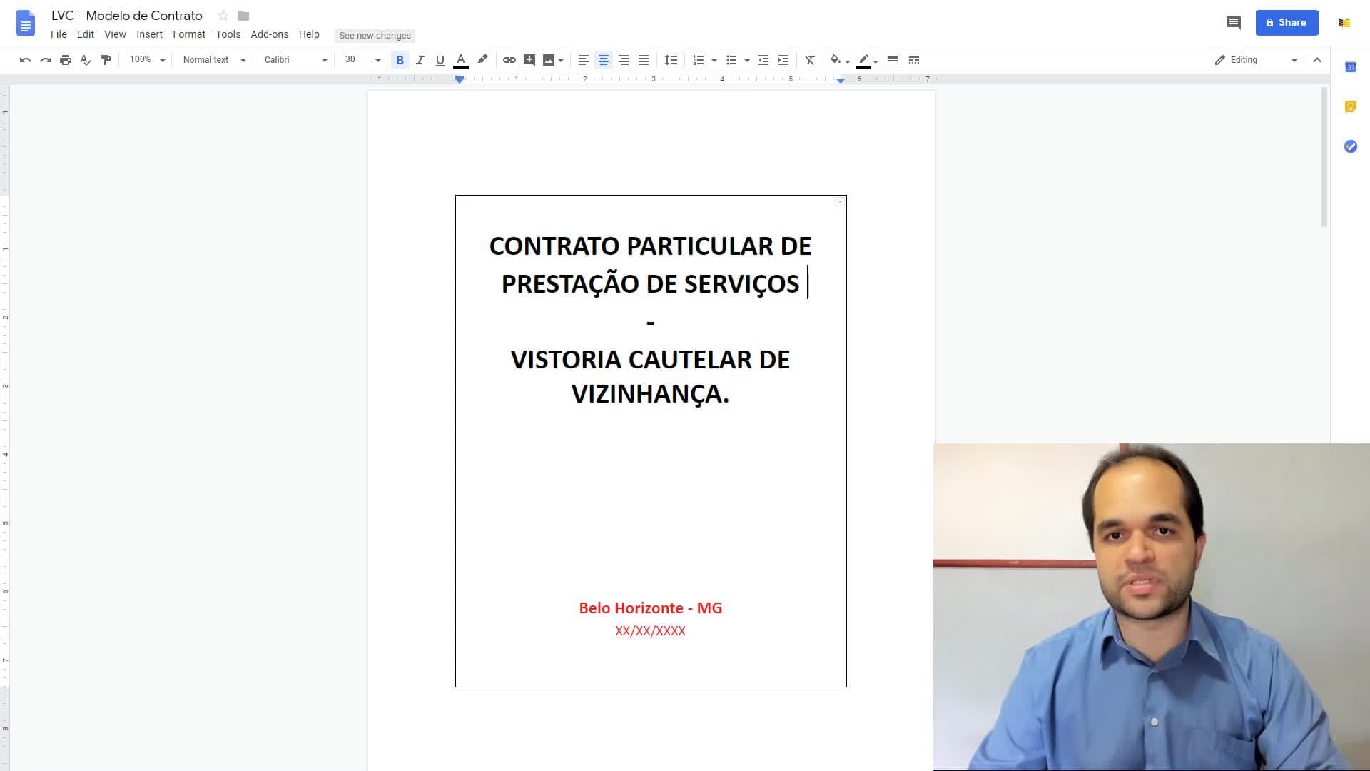 Laudo de Vistoria Cautelar