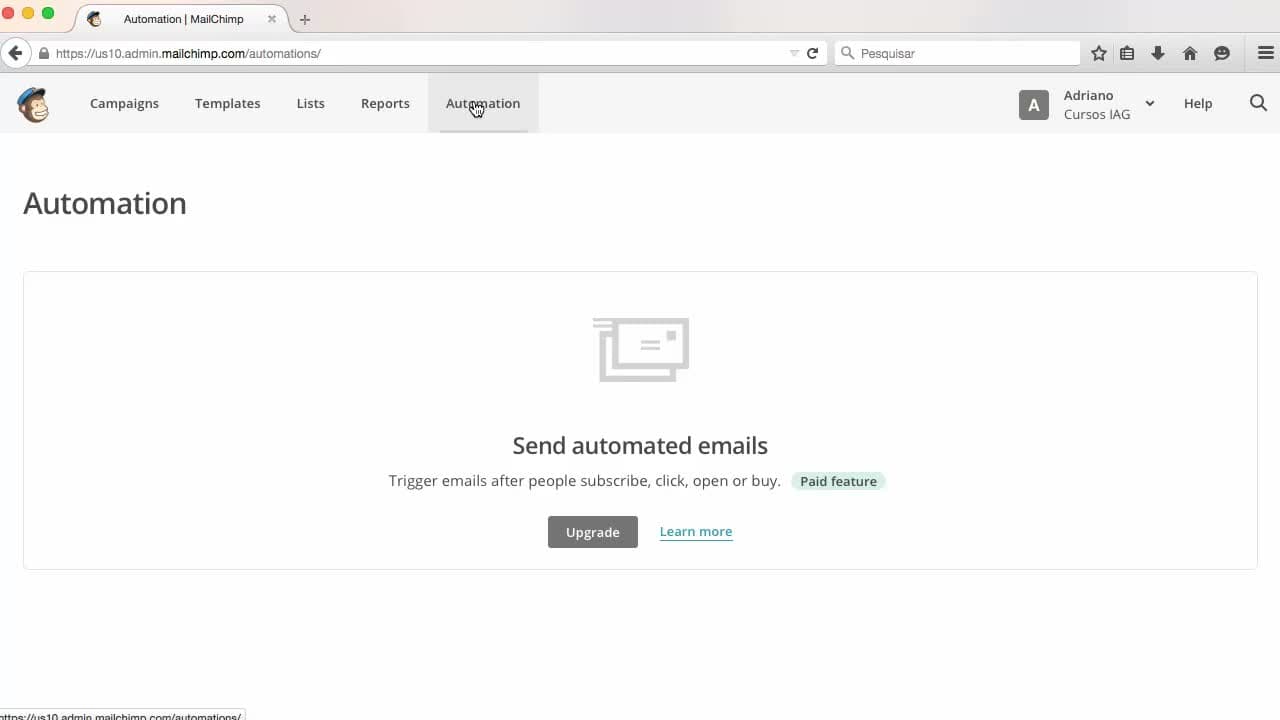 E-mail Marketing Efetivo com Mailchimp - Adriano Gianini