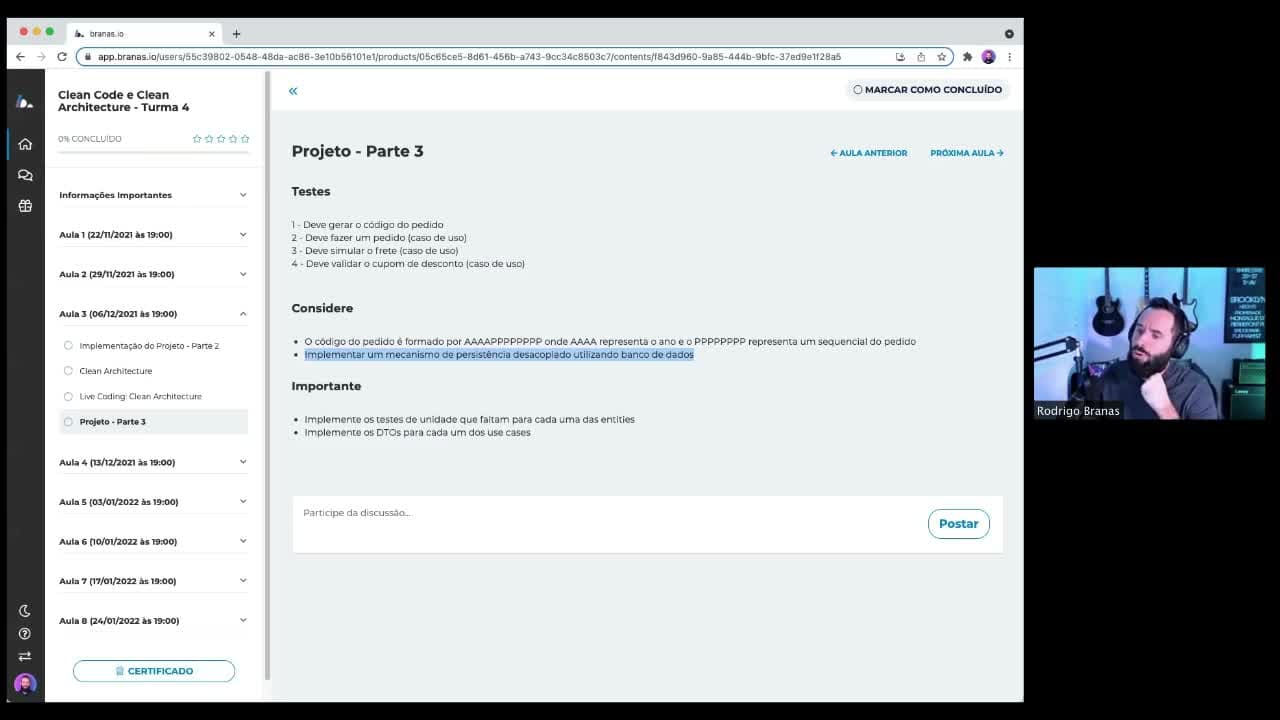 Clean Code e Clean Architecture - Rodrigo Branas